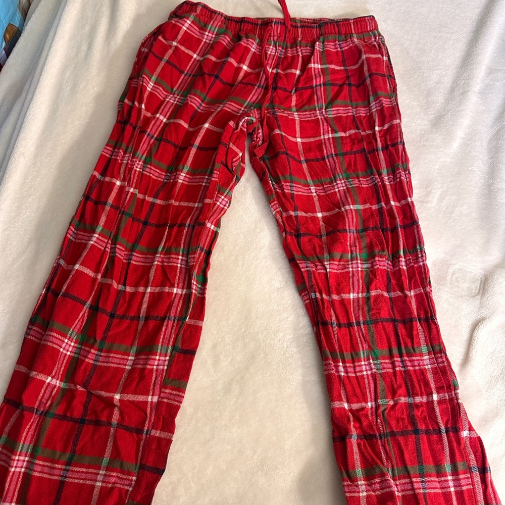 Red Plaid Pajama Pants